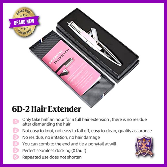Professional 6D Hair Extensions Machine Kit, No-Trace Tool for Quick Application main image 6